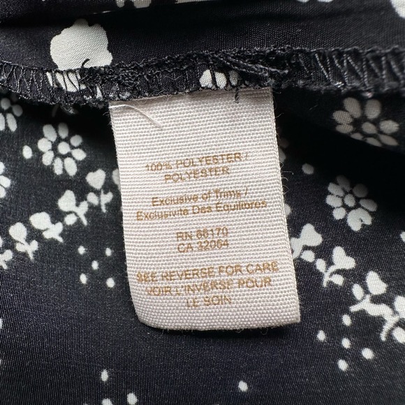 Free People | Women | Geo Garden Black White Floral Mini Shift Dress | Size 2 - Picture 12 of 15